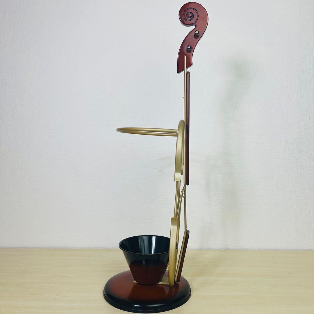 傘立て バイオリン ヴァイオリン レインラック 玄関収納 水受け 楽器調家具