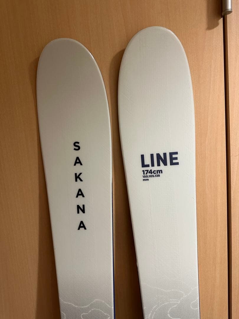 【即決可】早い者勝ちLINE SAKANA スキー板 174cm ビンディング付