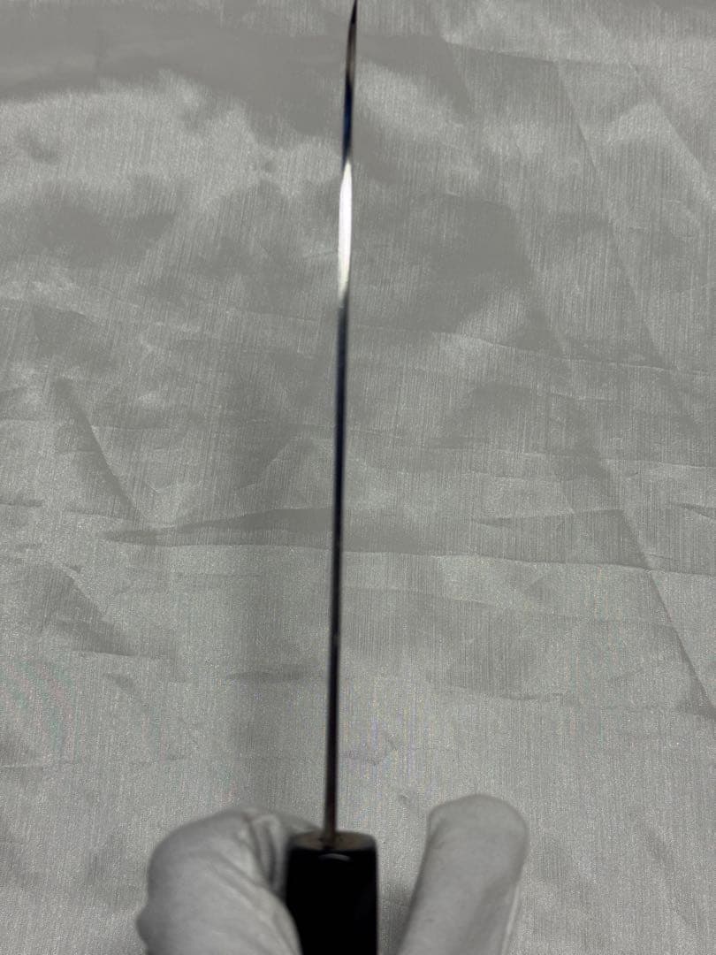 堺佑助造　銀三　包丁　水牛柄　上木