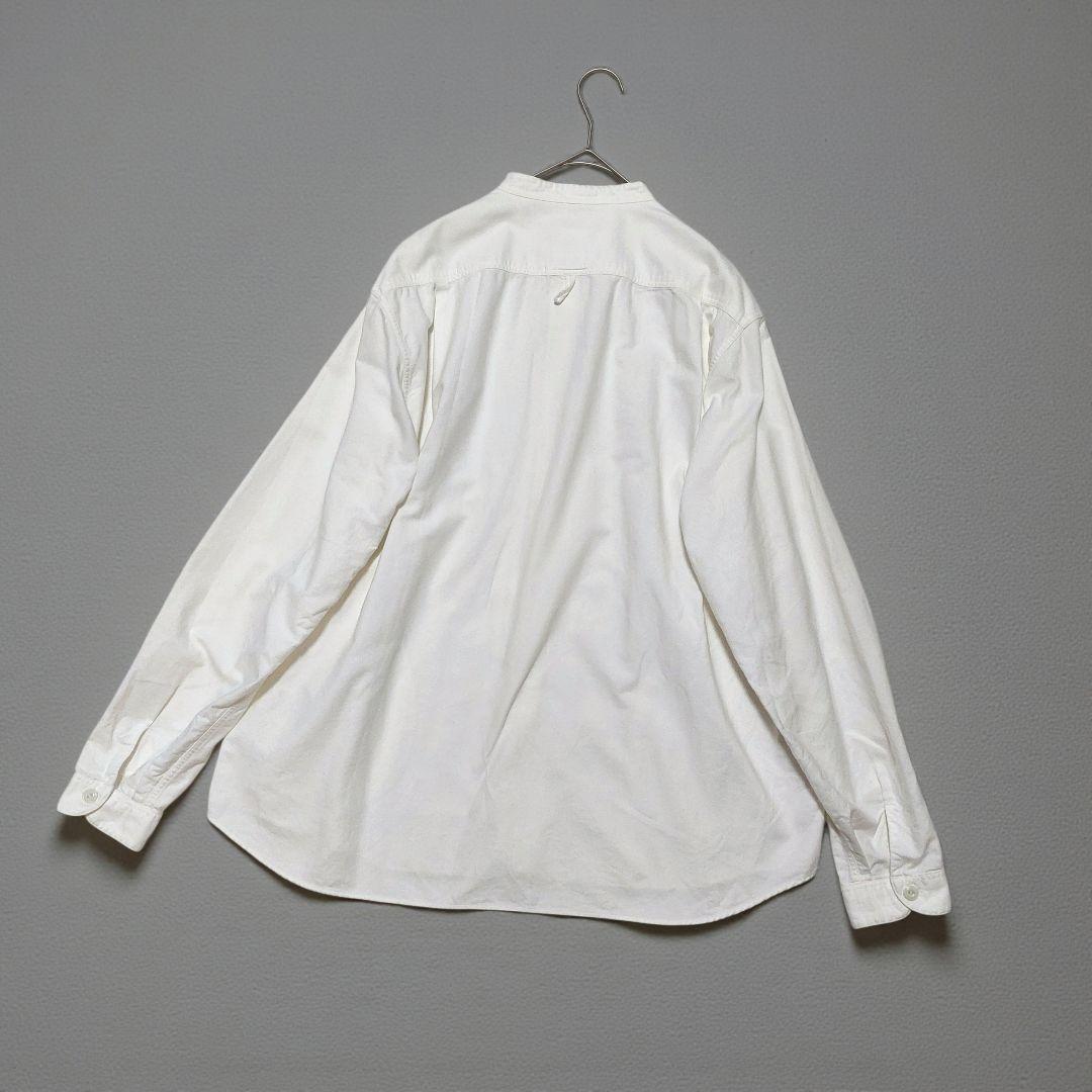 DANTON　バンドカラー　オックスフォード　シャツ　日本製　44 大きいサイズ