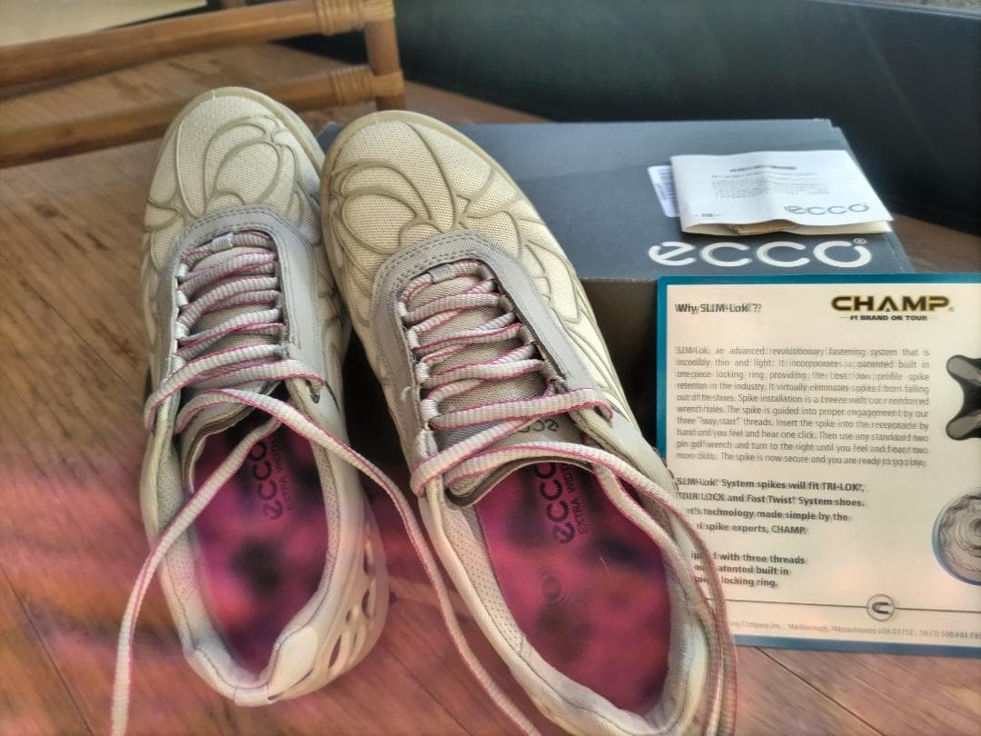 ECCO ゴルフシューズ スパイク付き