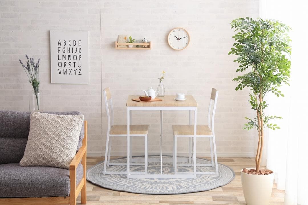 【新品・送料無料】【3点セット】courage 幅70cmテーブル+チェア2脚