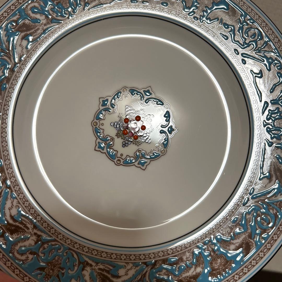 ウェッジウッド　フロレンティーン　ターコイズ　ディナープレート　22.5cm