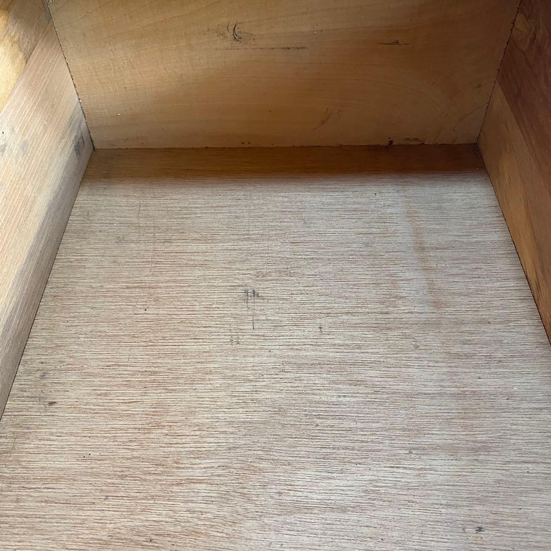 アンティーク サイドチェスト 袖机 書類棚 昭和レトロ z822