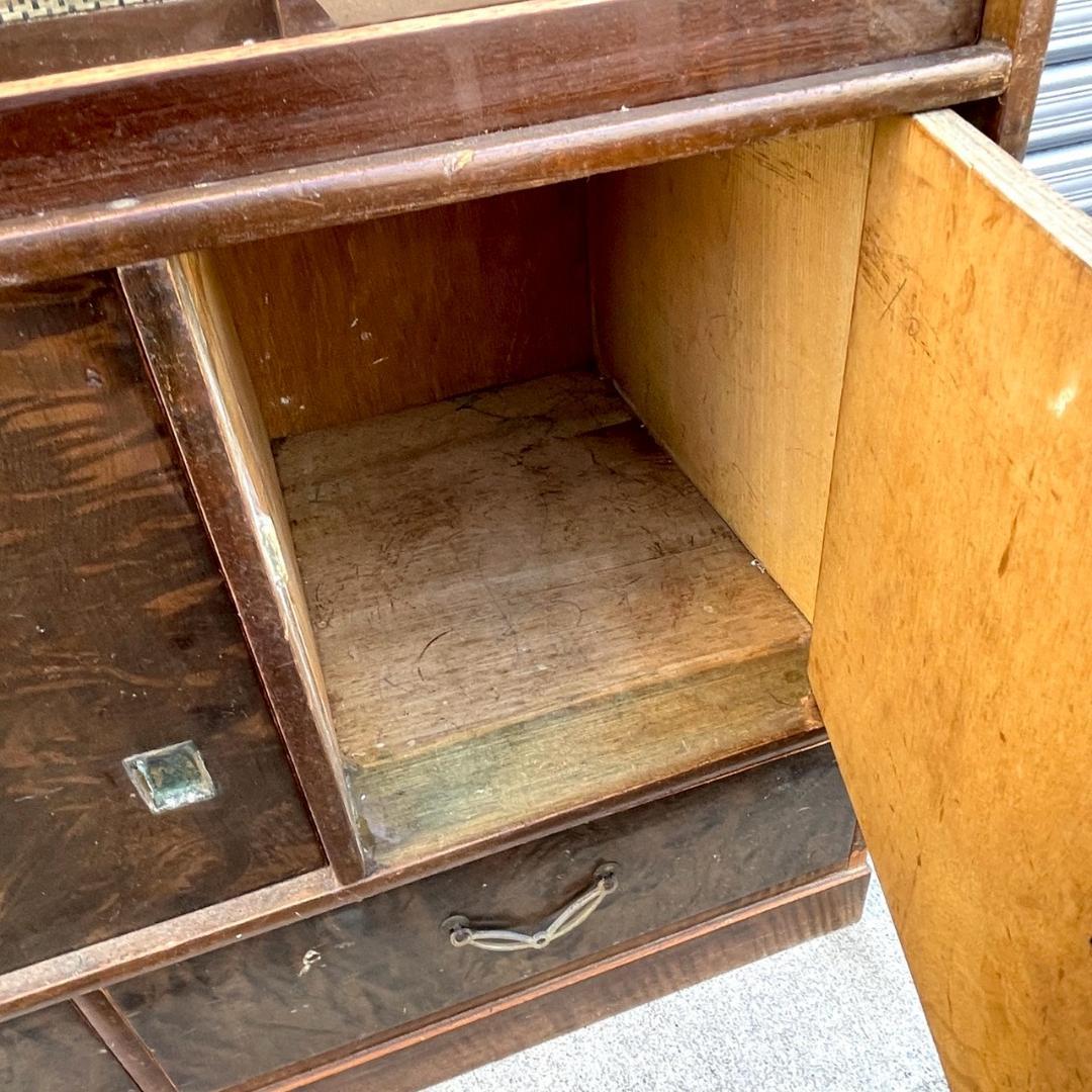 レトロ家具 昭和レトロなアンティーク茶箪笥 アンティーク