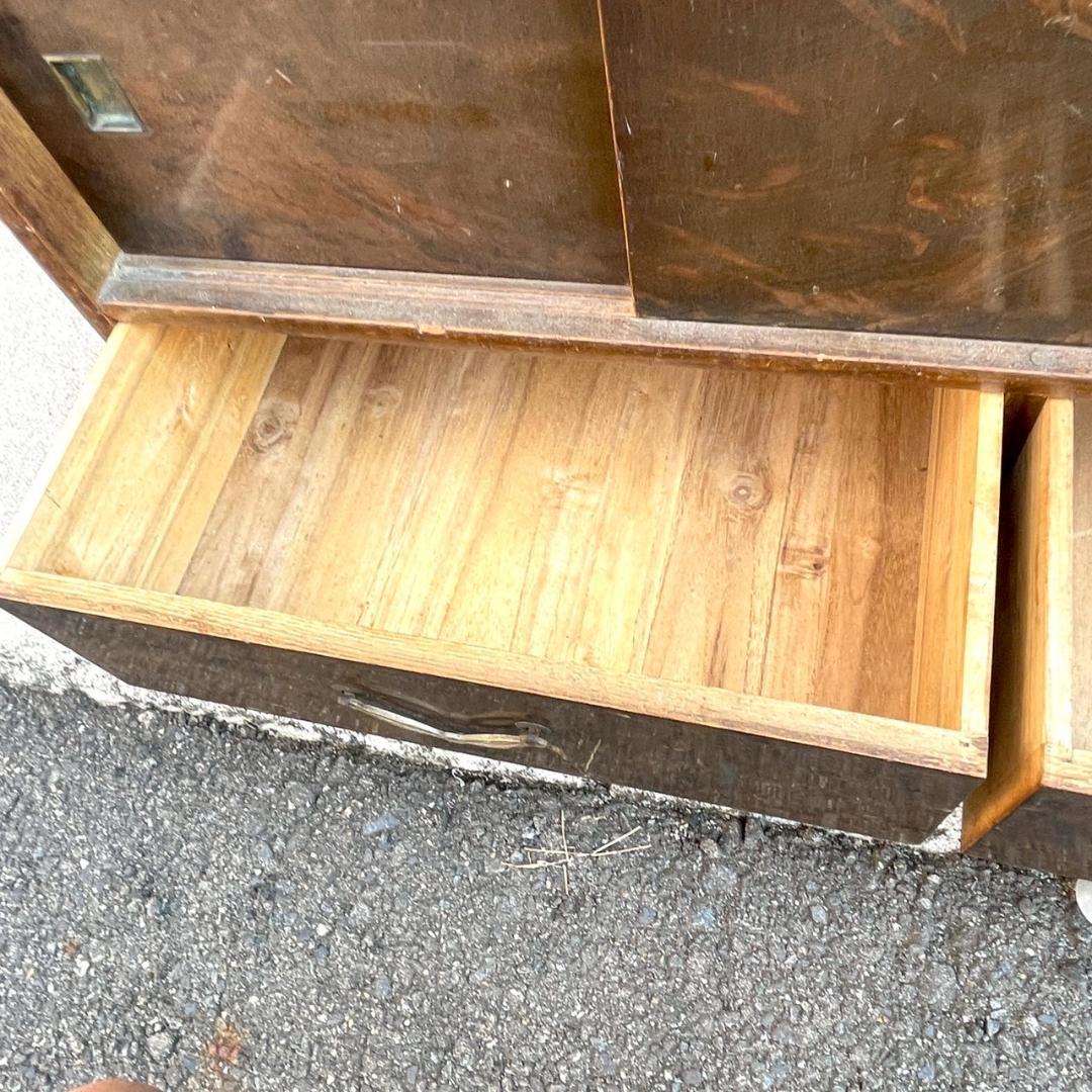 レトロ家具 昭和レトロなアンティーク茶箪笥 アンティーク