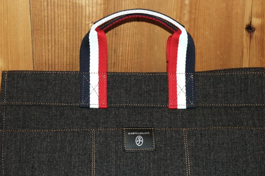 新品 CASTELBAJAC Litz デニム調 トートバッグ A4 Ⓗ
