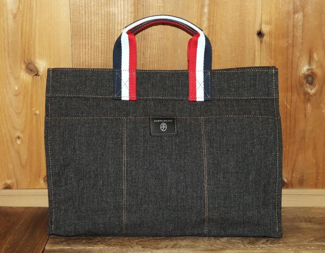 新品 CASTELBAJAC Litz デニム調 トートバッグ A4 Ⓗ