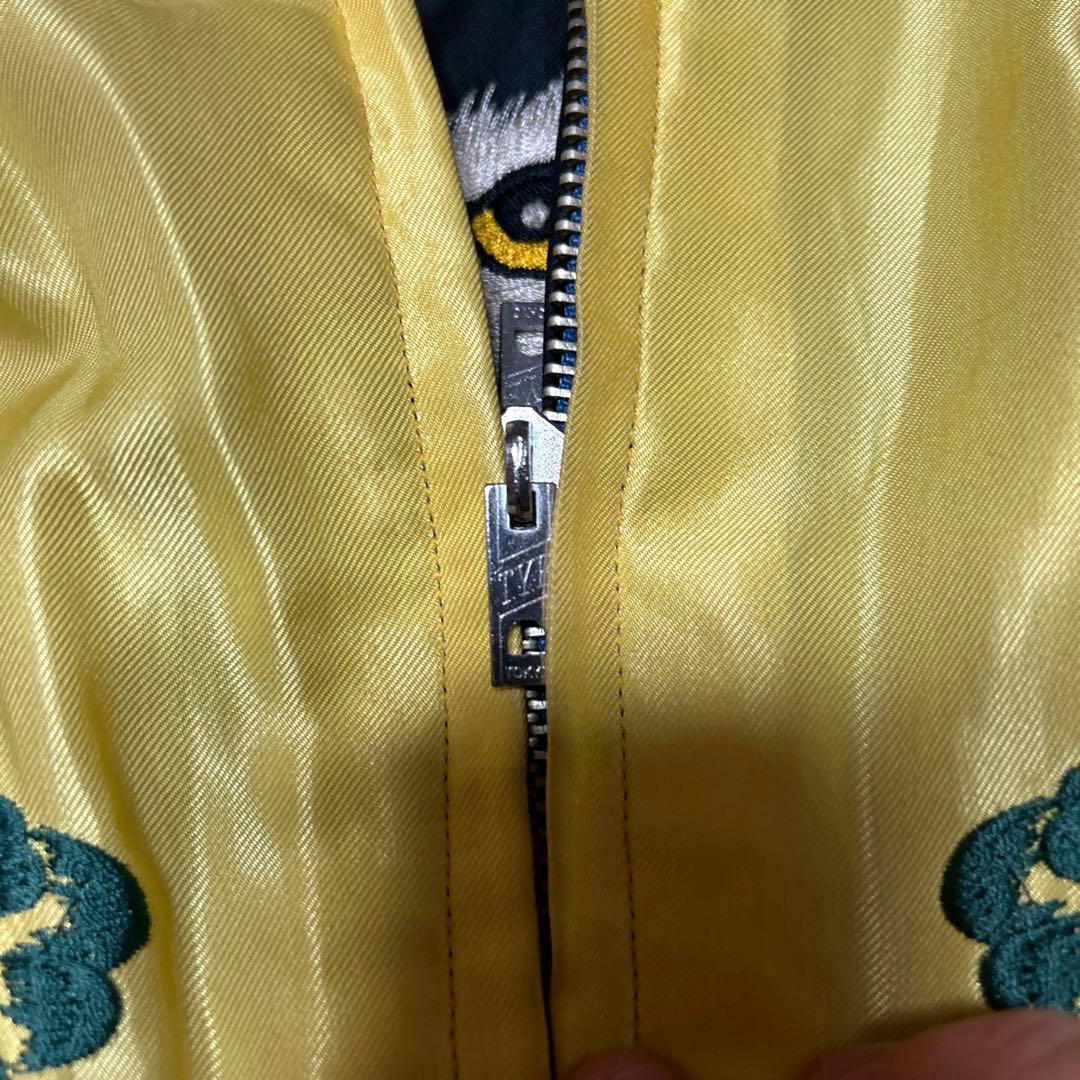 シ*ン様 東洋スカジャン白虎x龍、鷹Mリバーシブル渋谷龍太着用モデル