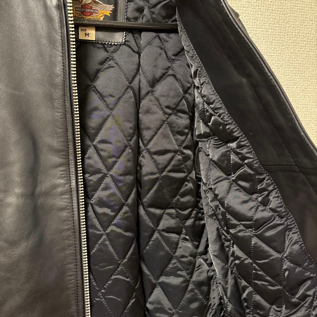ハーレーダビッドソン　レディース ブラック レザージャケット ライダース　M