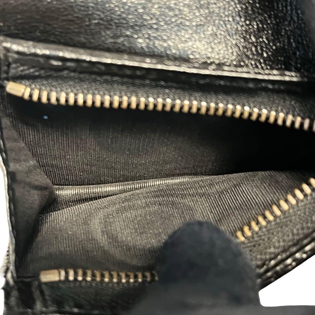 レア✨グッチ 二つ折り財布 GGマーモント キルティング レザー バイカラー