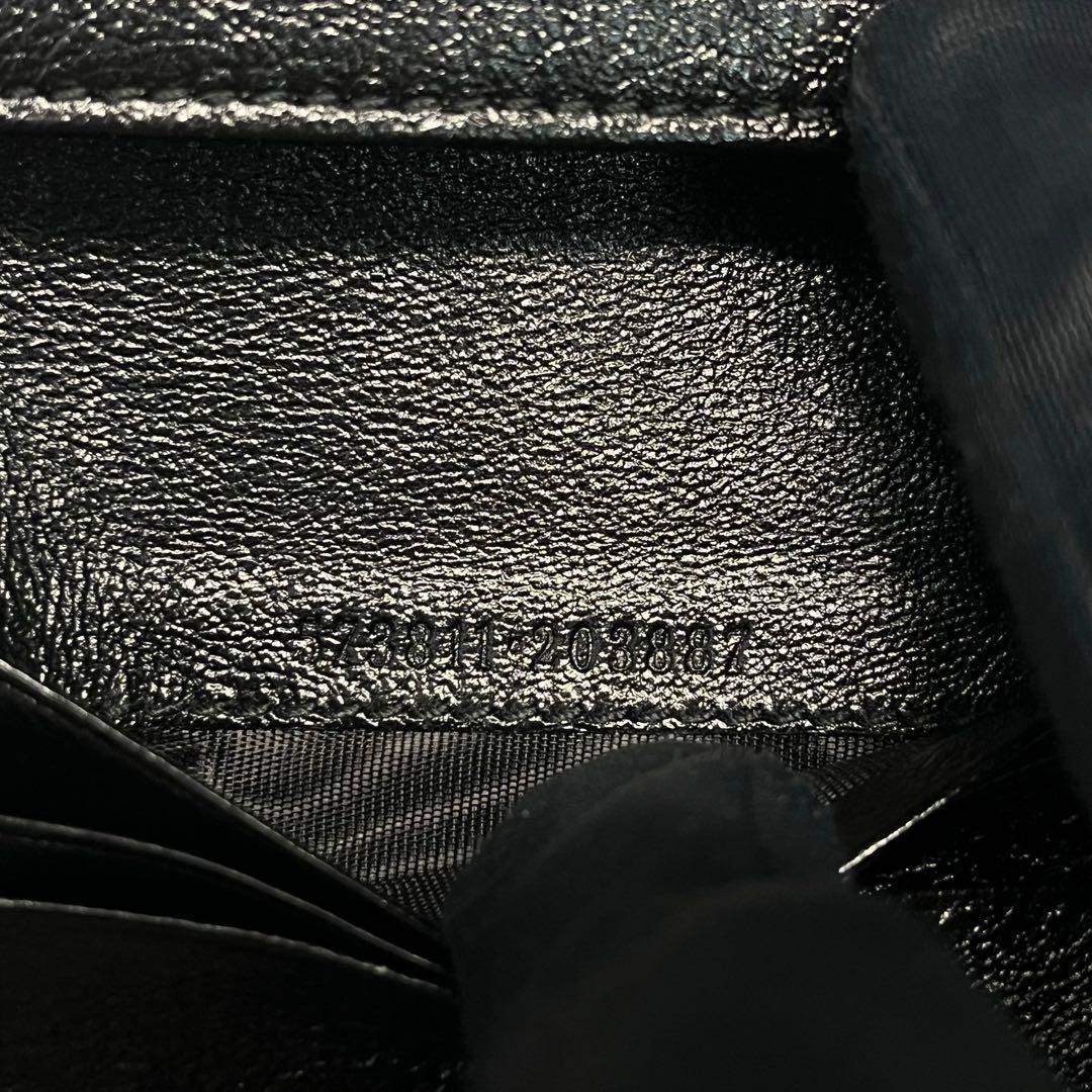 レア✨グッチ 二つ折り財布 GGマーモント キルティング レザー バイカラー