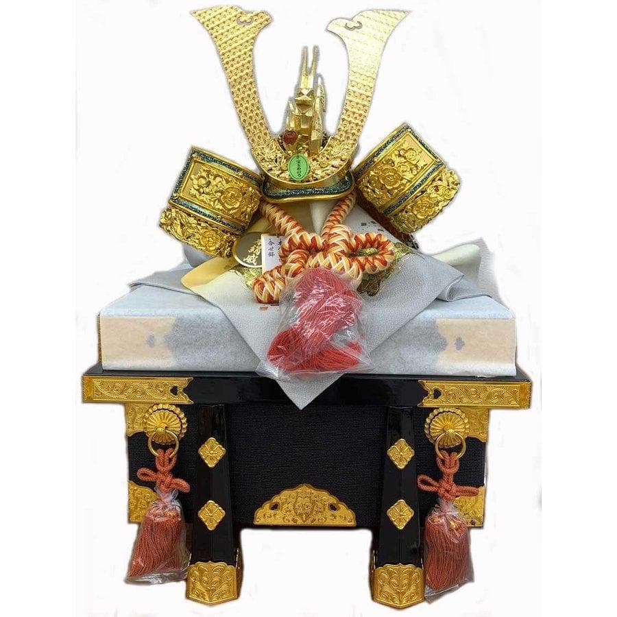 15号 越後山兜 合鉢 金沢箔 正絹【五月人形】【兜飾り】【端午の節句】