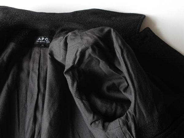 セール　A.P.C. イタリア製生地 ウール ステンカラーコート XS