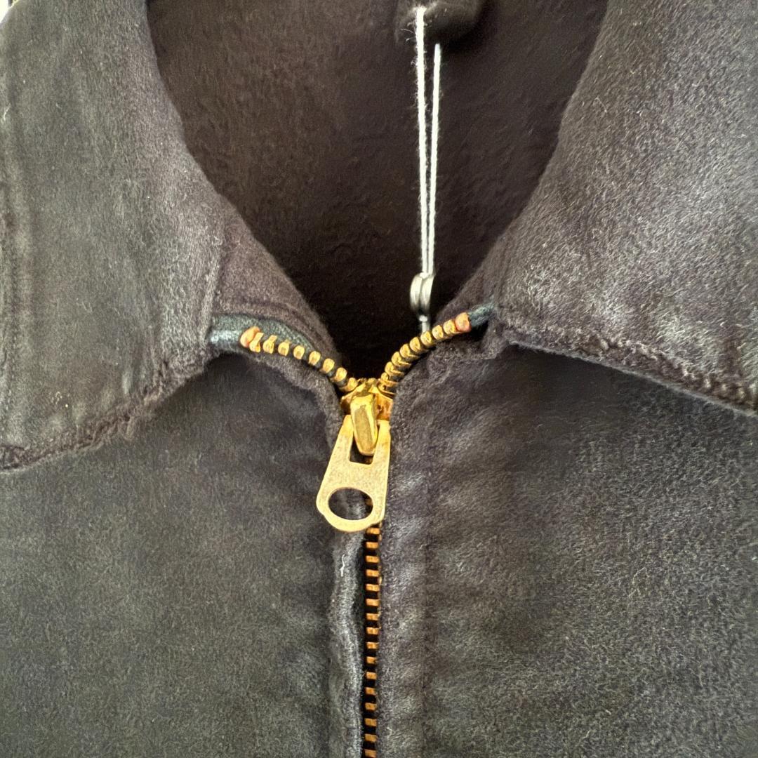 COMOLI直営店限定ゲリラ発売 モールスキンショートジップジャケット フェード