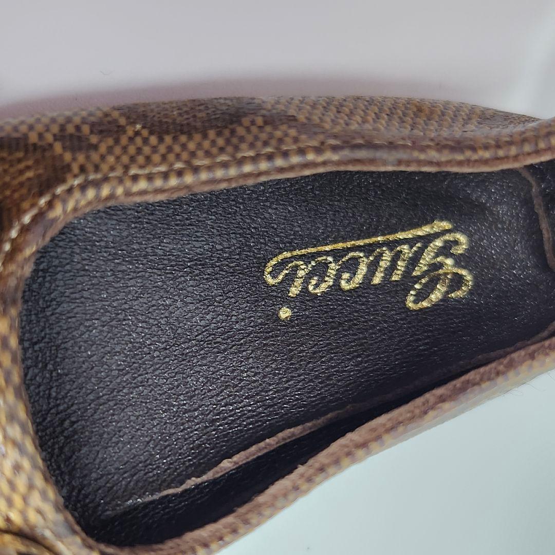 GUCCI グッチ キーリング GG ビット キャンバス ゴールド シューズ 靴