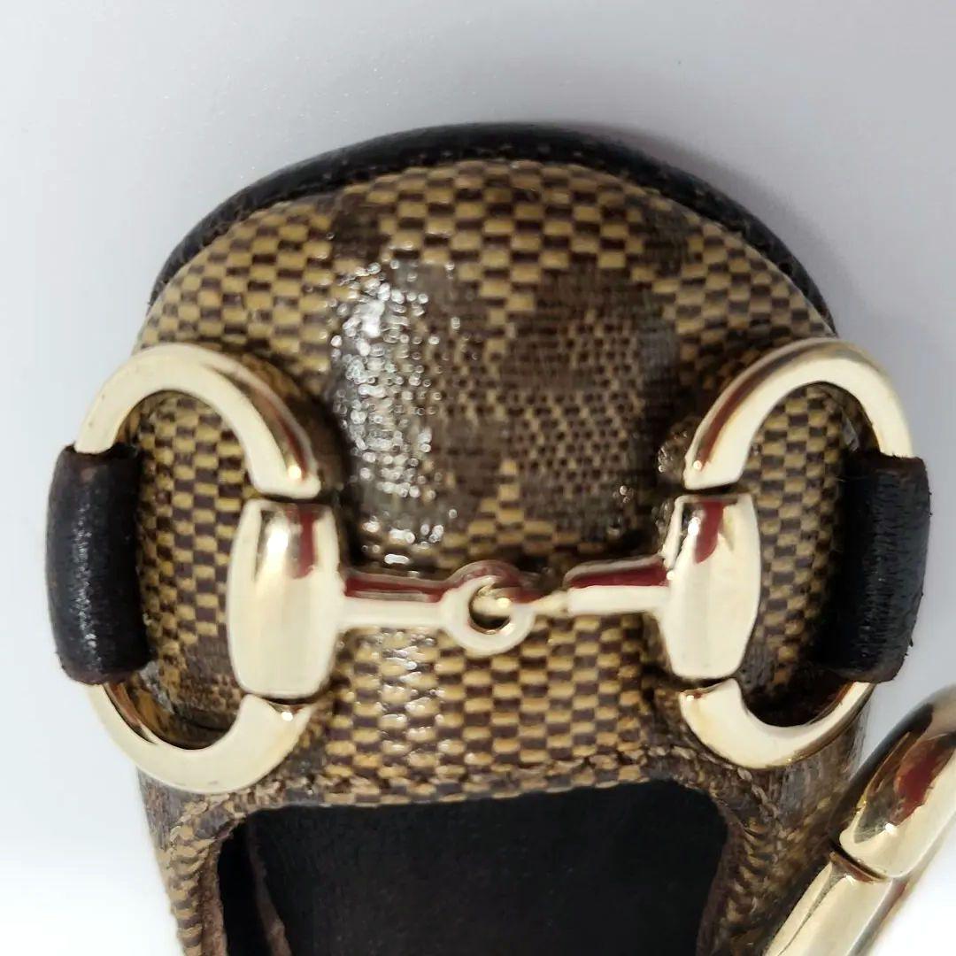 GUCCI グッチ キーリング GG ビット キャンバス ゴールド シューズ 靴