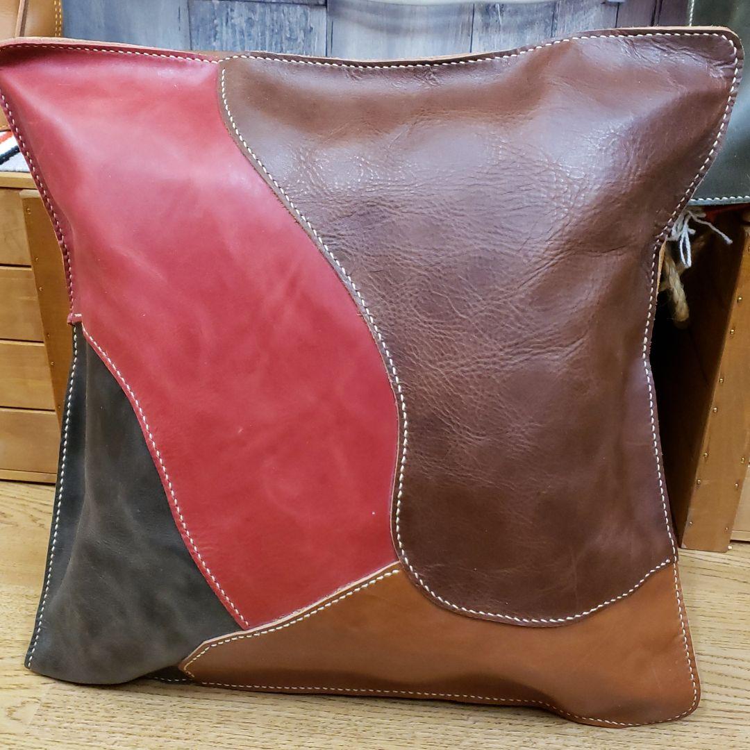 牛革、レザークッションカバー
