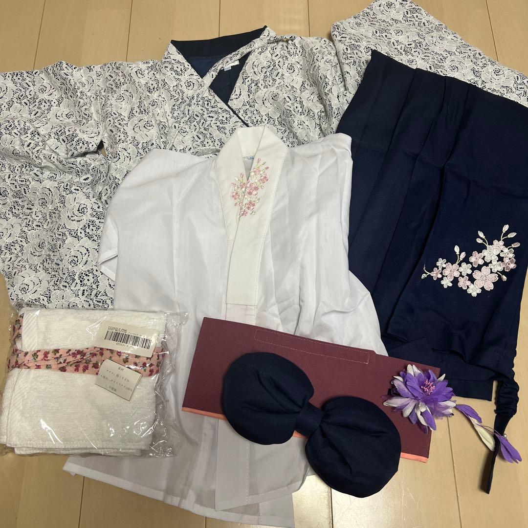 キャサリンコテージ　袴　120 補正タオル　半襦袢　卒園式　卒園　レース