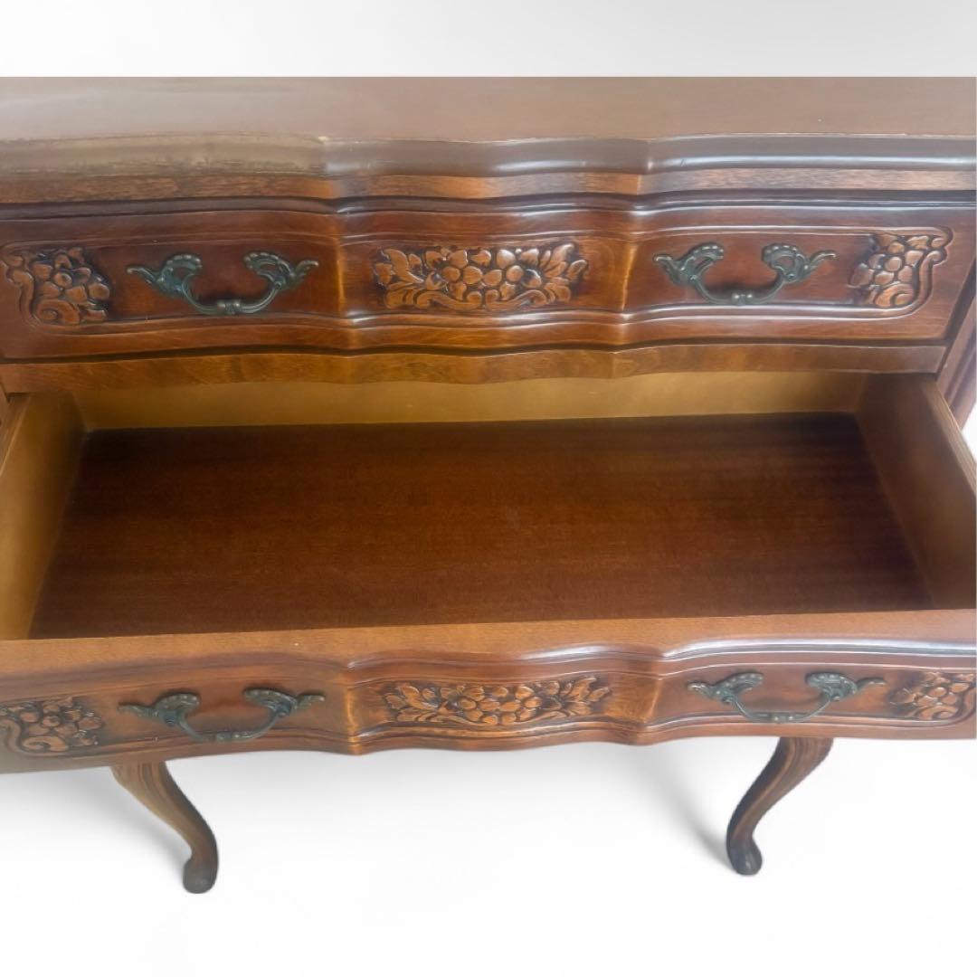 イタリア製 チェスト 猫脚 ロココ調 花柄 アンティーク家具