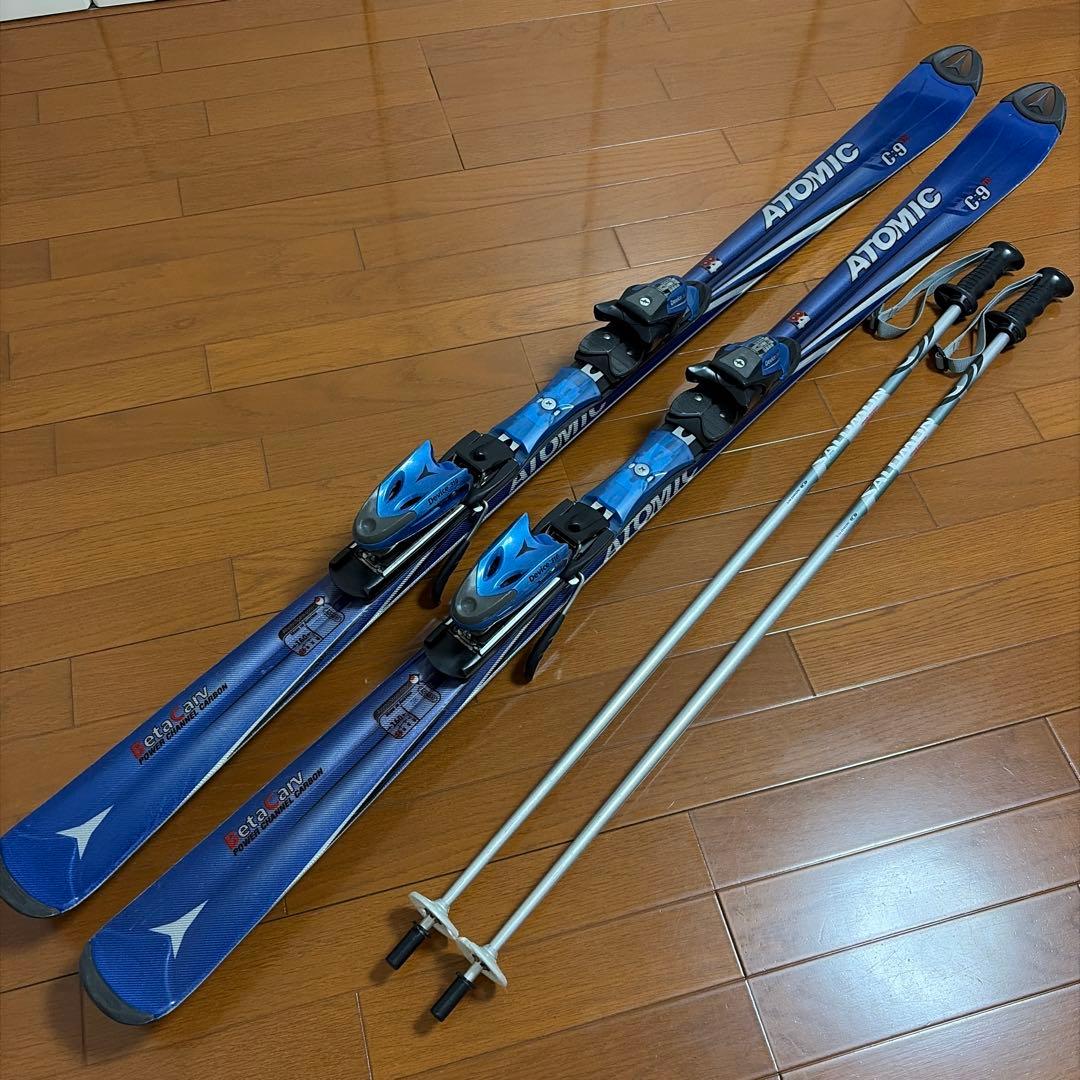 アトミック スキー板 C-9 Beta Carv + サロモン ストック付き