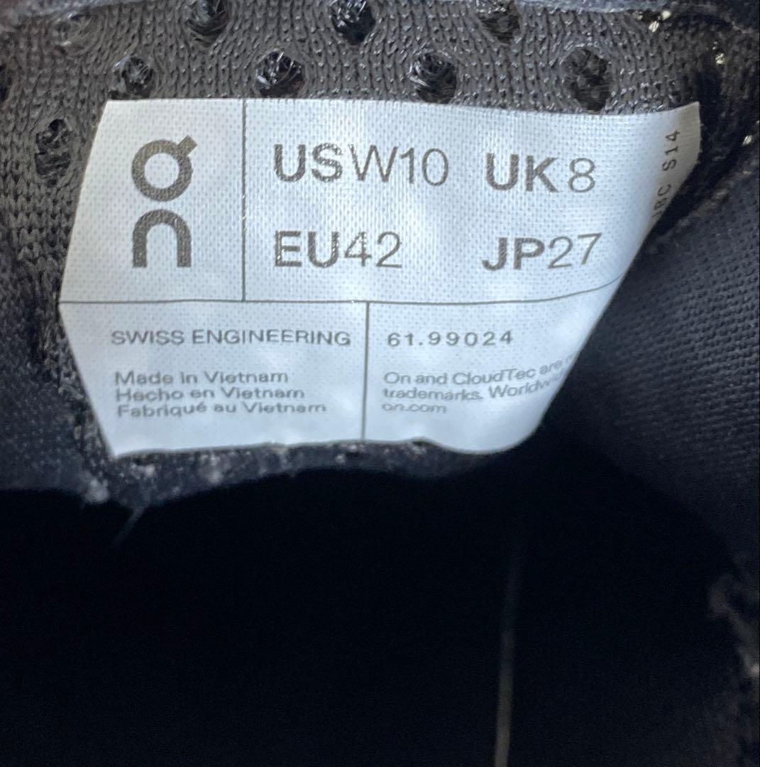 On オン クラウドモンスター シューズ スニーカー ブラック 27cm