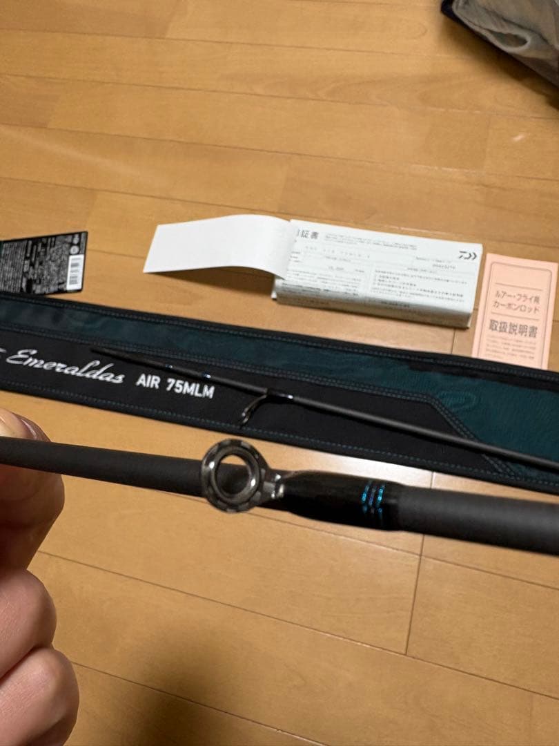 美品　Daiwa24エメラルダス AIR 75MLMエギングロッド
