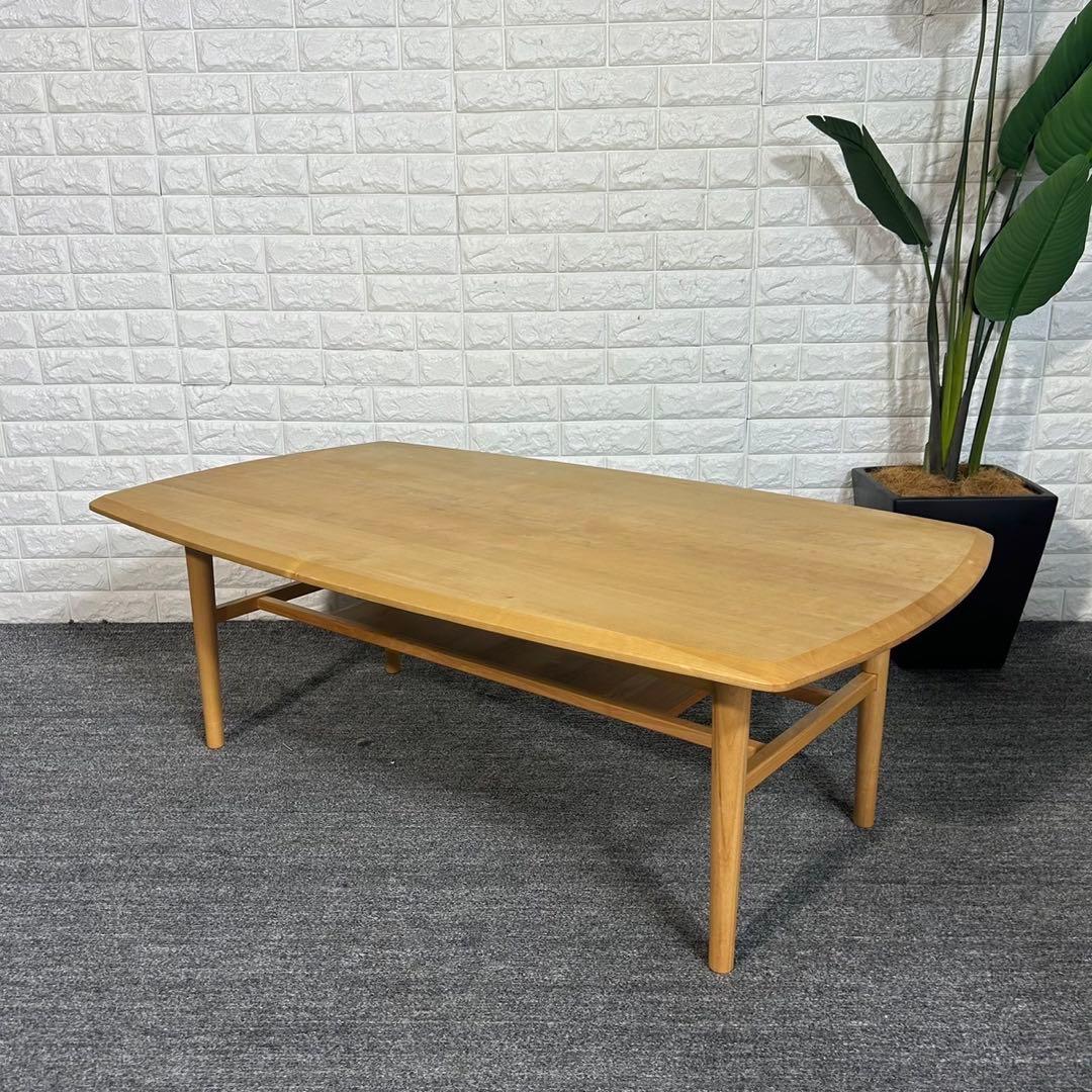 MOMOnatural モモナチュラル ワイドミドルテーブル リビング I014