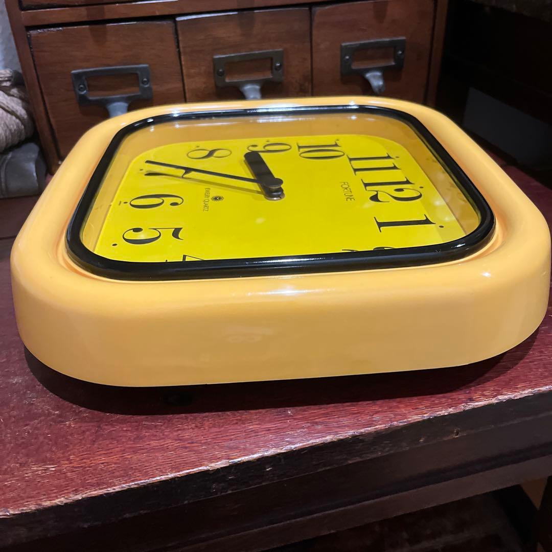 昭和レトロ ポップ FORTUNE JEWELRY QUARTZ 壁掛け時計