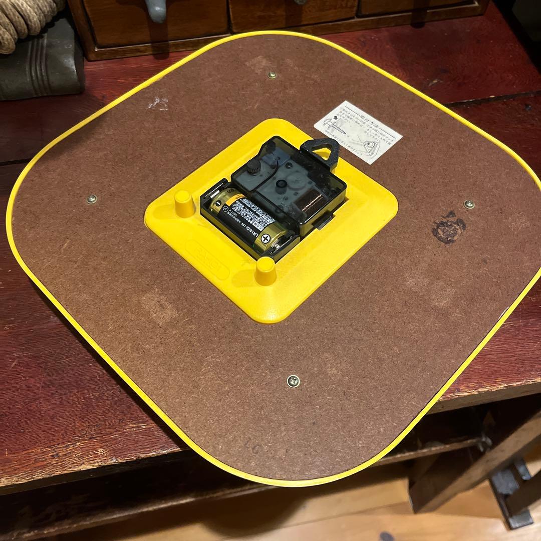 昭和レトロ ポップ FORTUNE JEWELRY QUARTZ 壁掛け時計