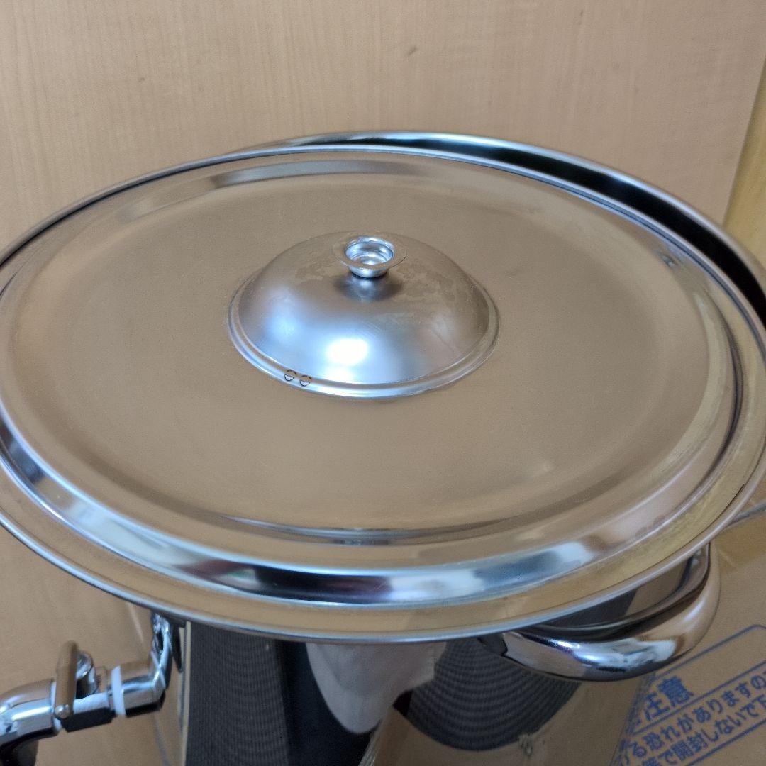 18-8ステンレス 寸胴鍋 30cm 水栓付き