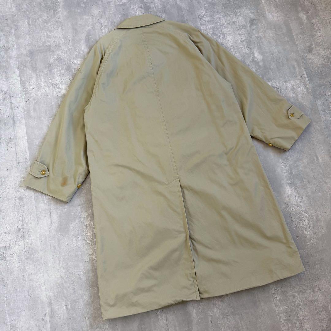 80's バーバリーズ ステンカラーコート 比翼ボタン 175推奨 ヴィンテージ