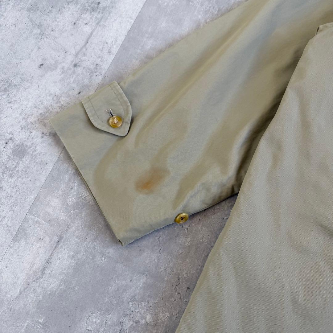 80's バーバリーズ ステンカラーコート 比翼ボタン 175推奨 ヴィンテージ