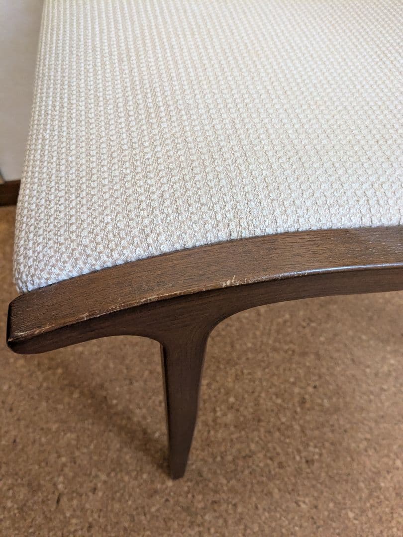 冨士ファニチア製　木製チェア 茶色