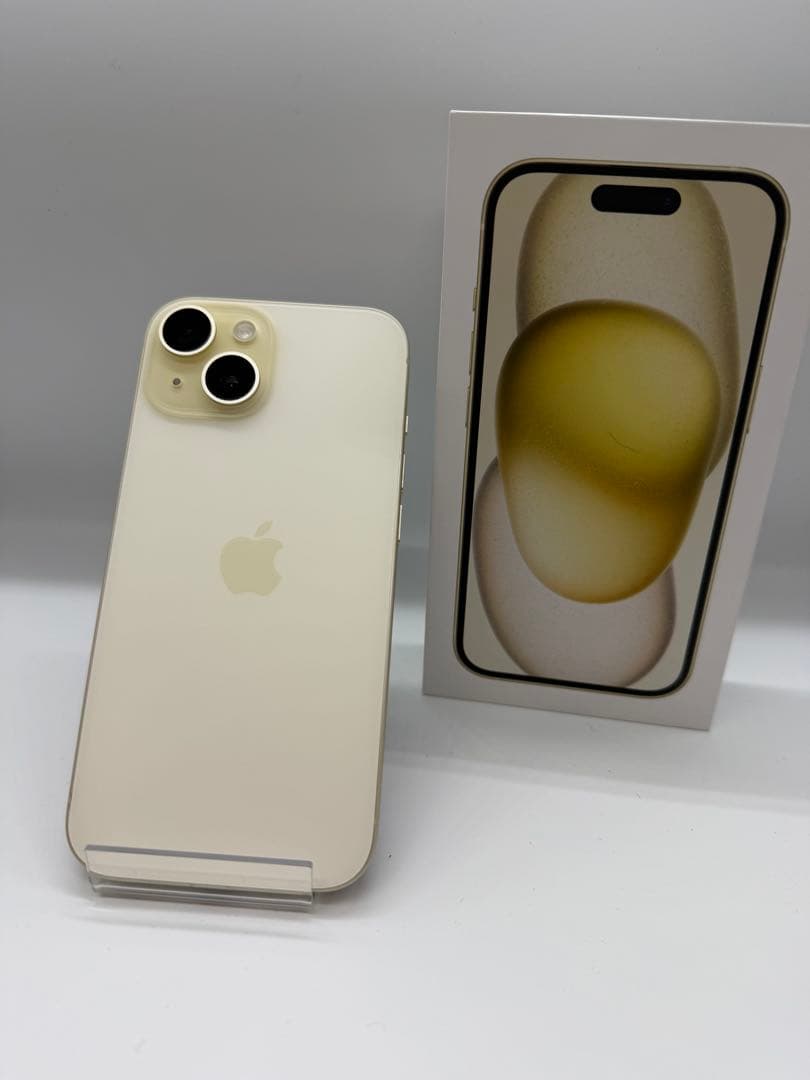 【極美品】iPhone15 128GB イエロー SIMフリー端末