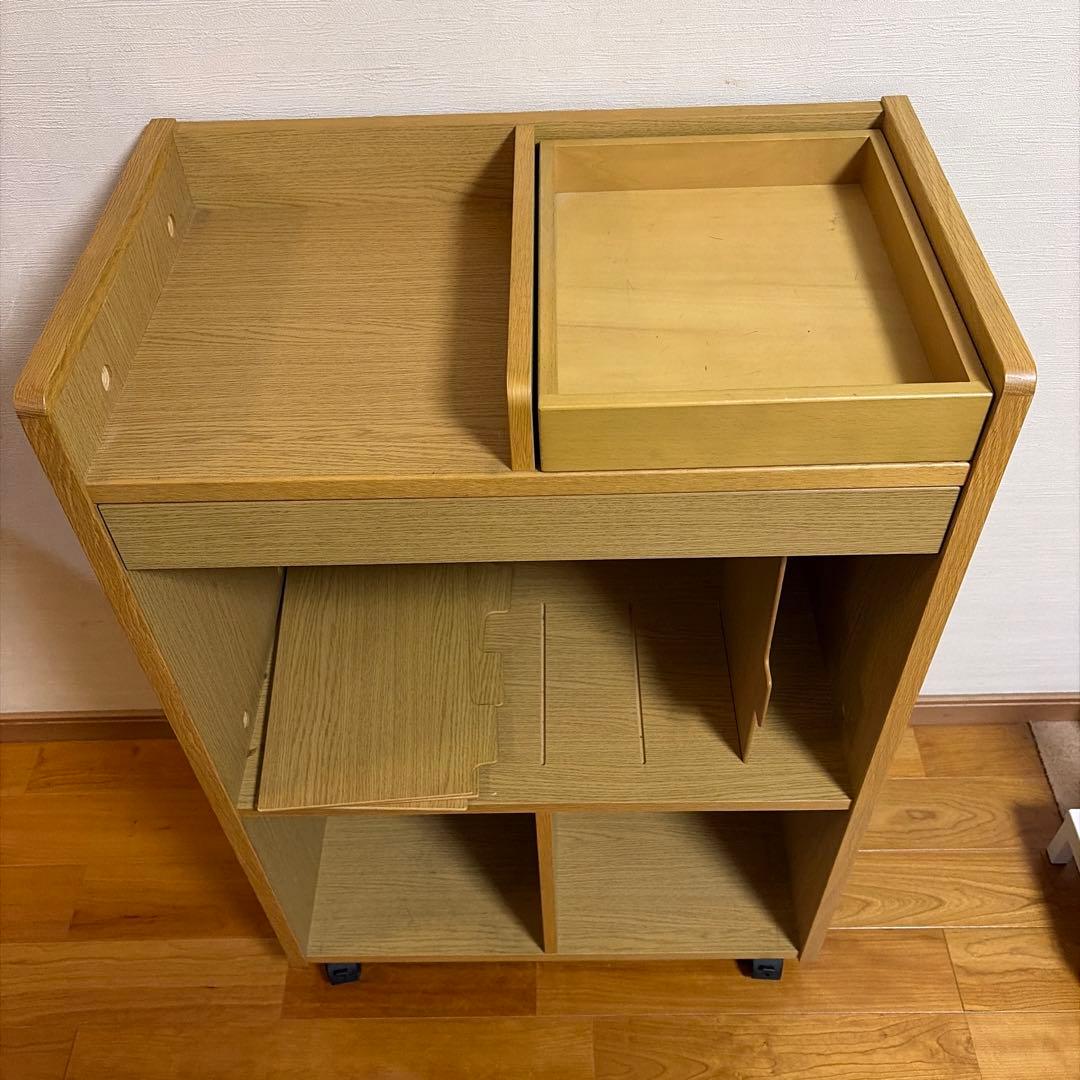 Benesse karimoku 整理準備サポートワゴン(引き出し付き)