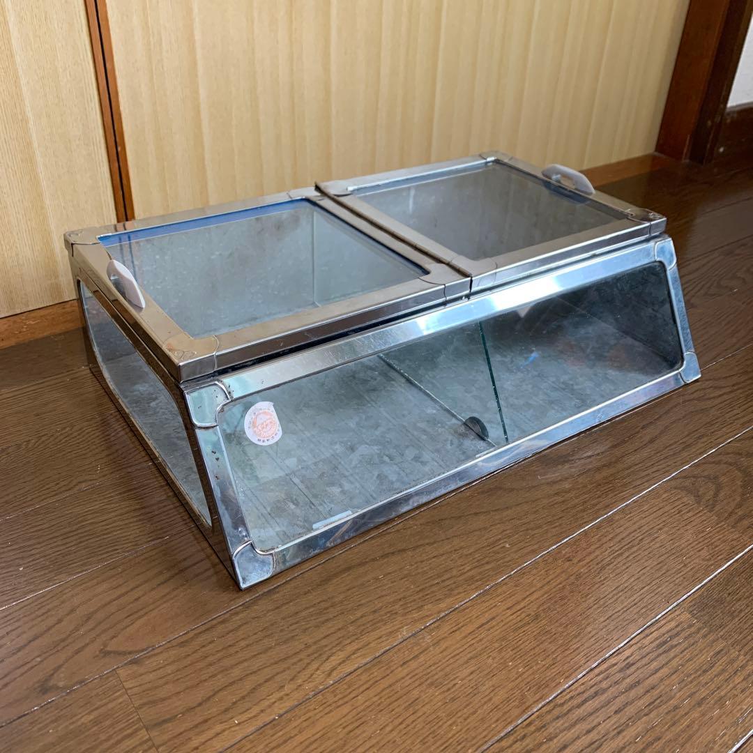 昭和レトロ　ガラス製駄菓子ケース