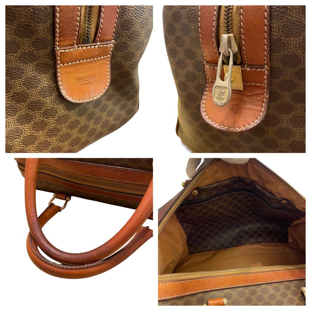 CELINE セリーヌ ボストンバッグ マカダム柄