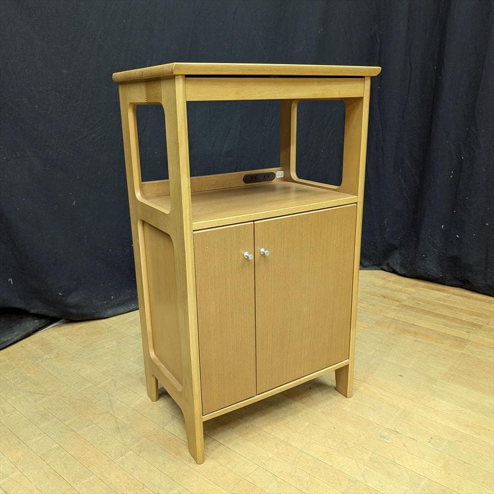 カリモク　電話台　FAX台　キャビネット　サイドボード　花台　飾り台　コンソール