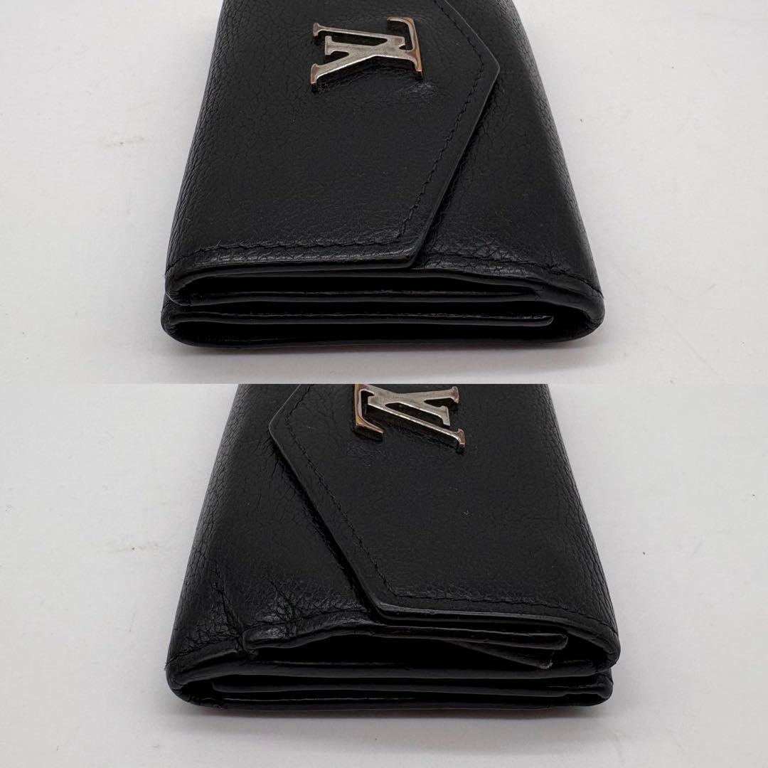 ルイヴィトン ポルトフォイユロックミニ コンパクト 黒