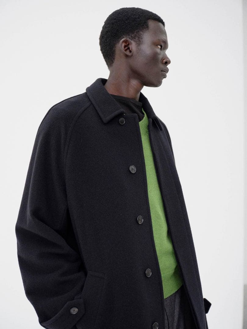 オーラリー　新品SUPER FINE WOOL MOSSER ステンカラーコート