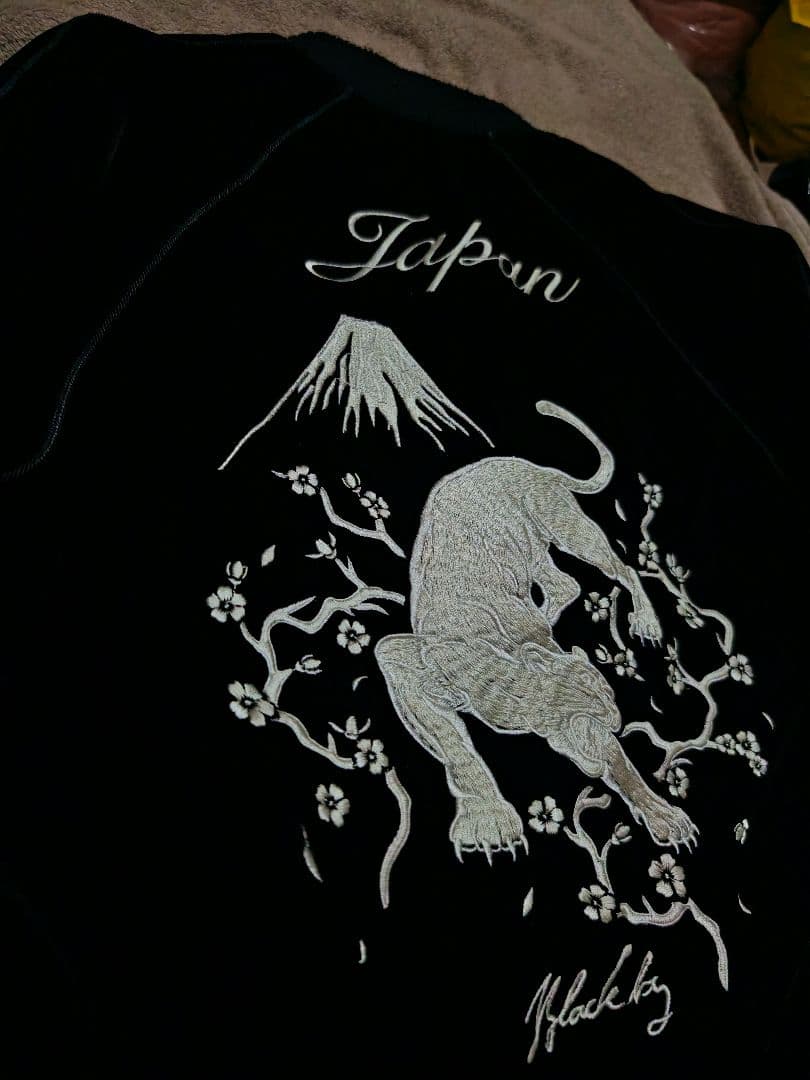 Black Vanquish ２面用日本限定虎 別珍 スカジャン unisex