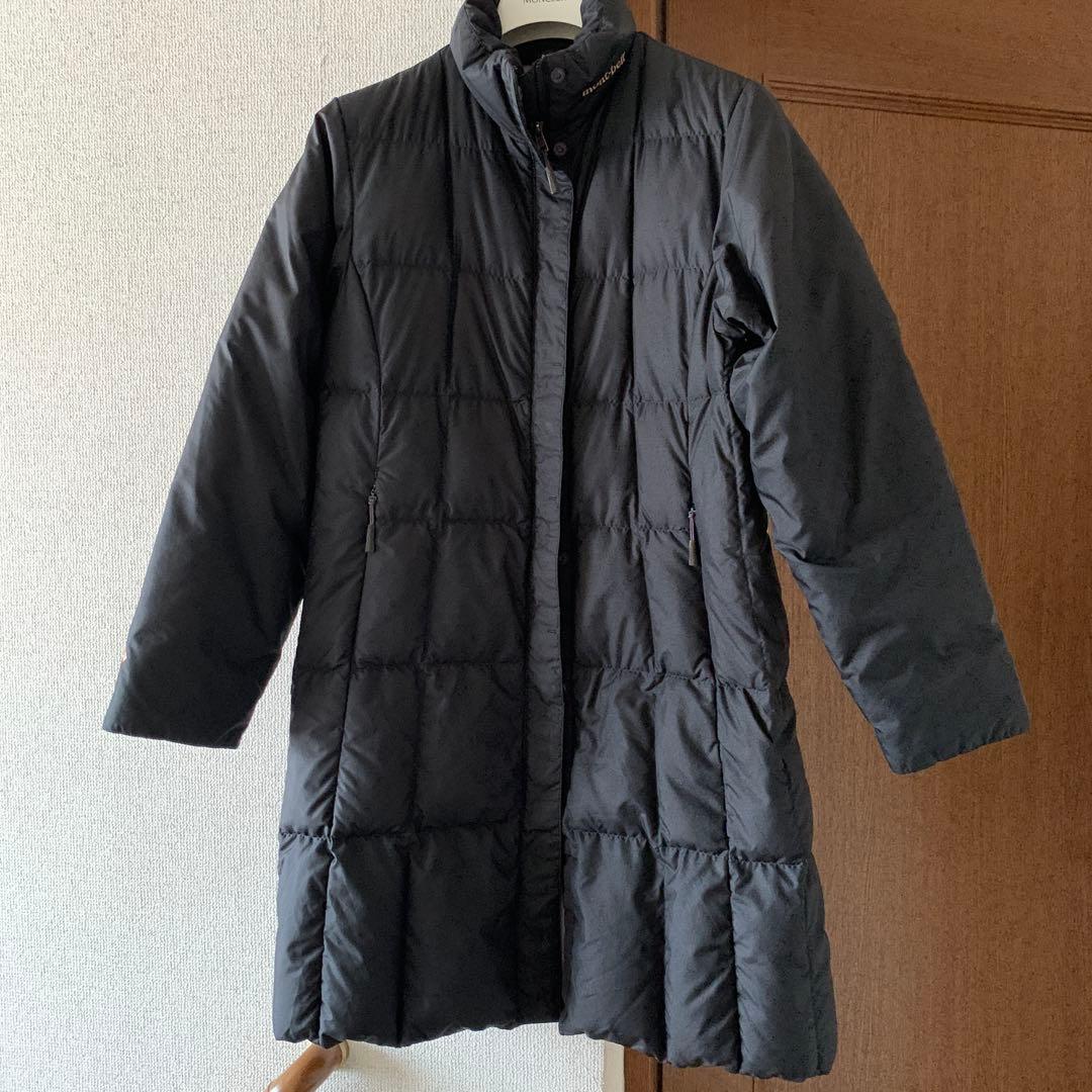 mont-bell ブラック ダウンロング丈 トラベルダウンロングコート