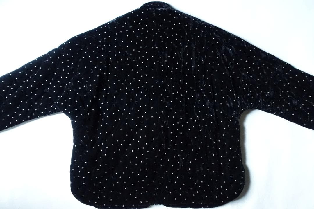 2025 ne Quittez pas☆ベルベットグリッタープリントジャケットF