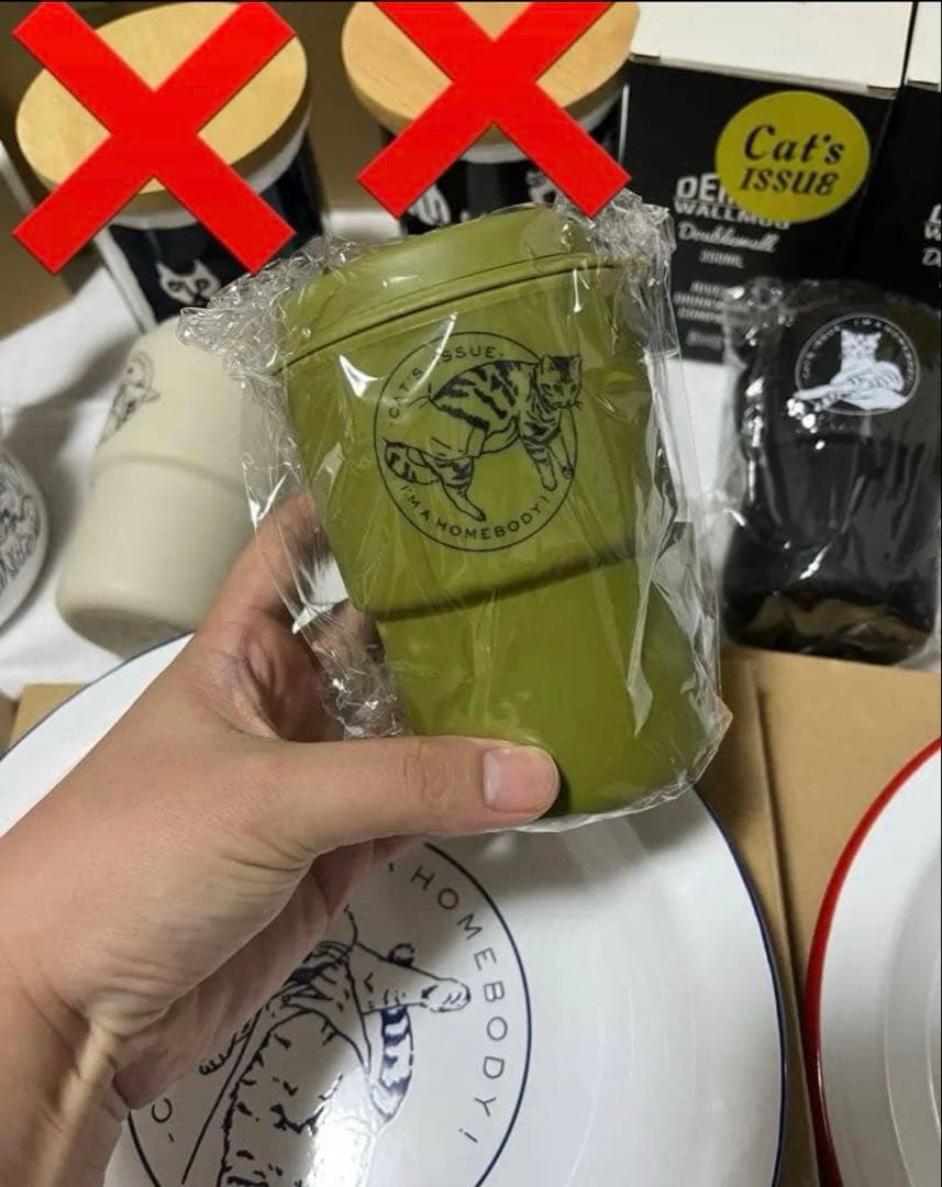 新品　cat's issue ホーロー　皿　　タンブラー　キャッツイシュー