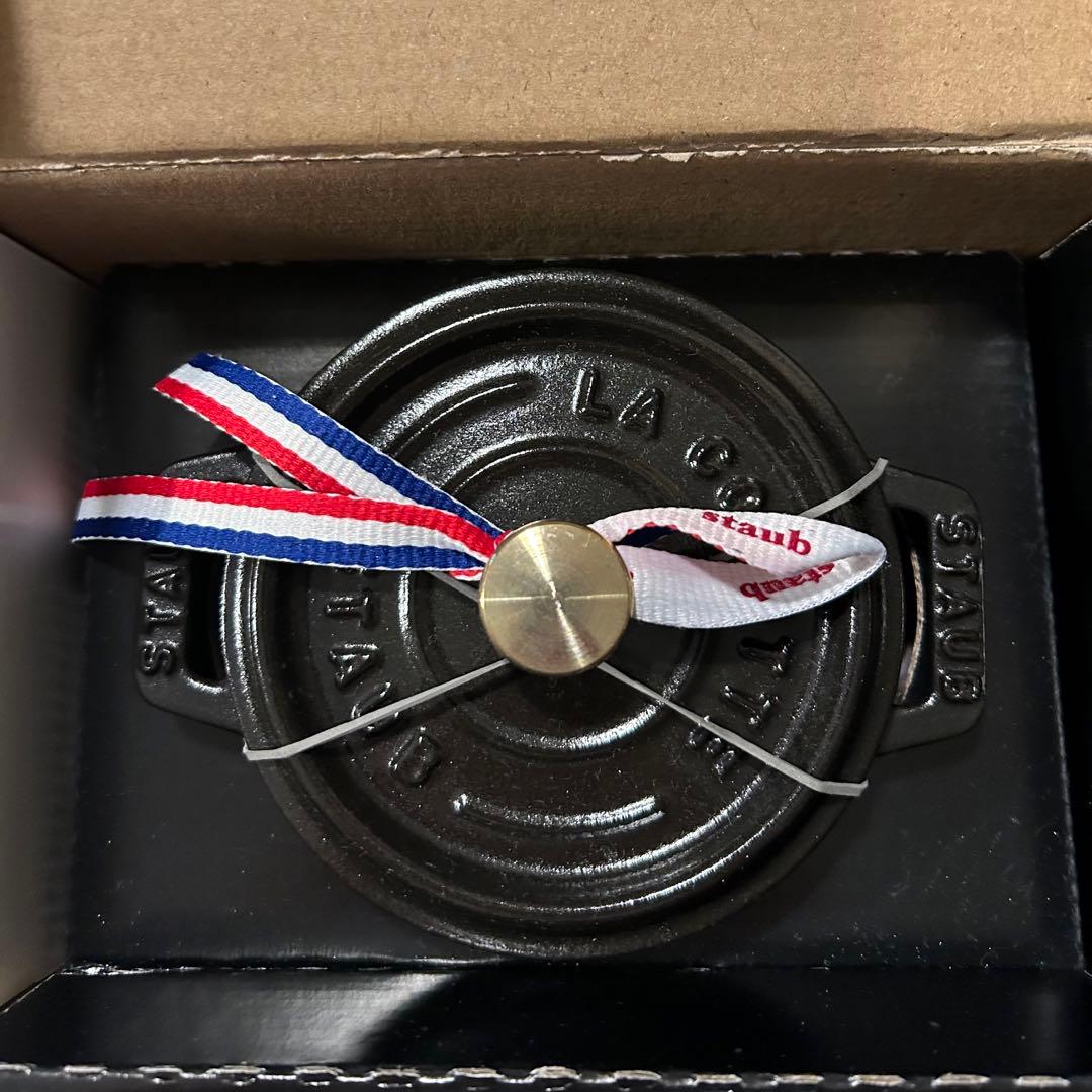 staub STAUB ブラック　鍋　ほうろう　10cm キッチン