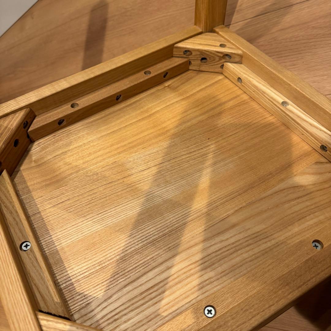 ②無印良品 MUJI ダイニングチェア イス タモ材 おしゃれ