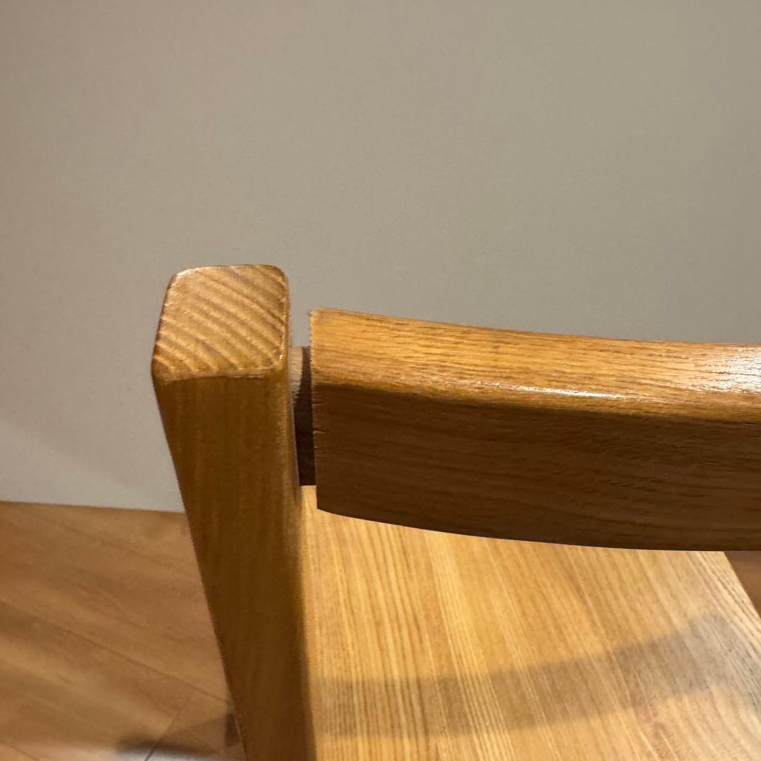 ②無印良品 MUJI ダイニングチェア イス タモ材 おしゃれ