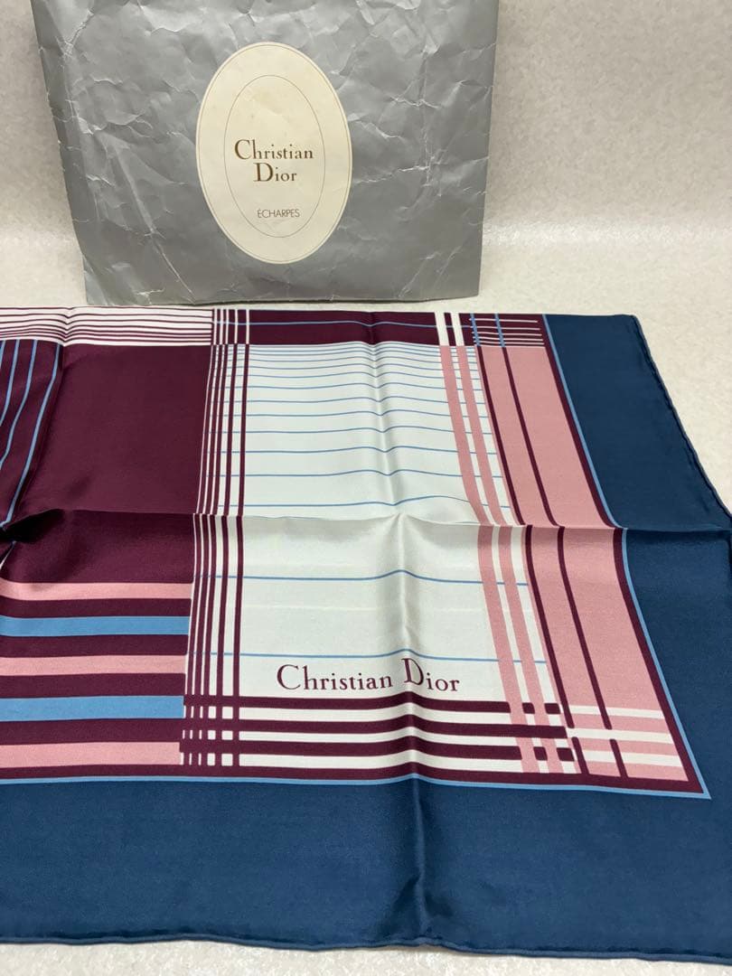未使用品 Christian Dior クリスチャンディオール スカーフ 78