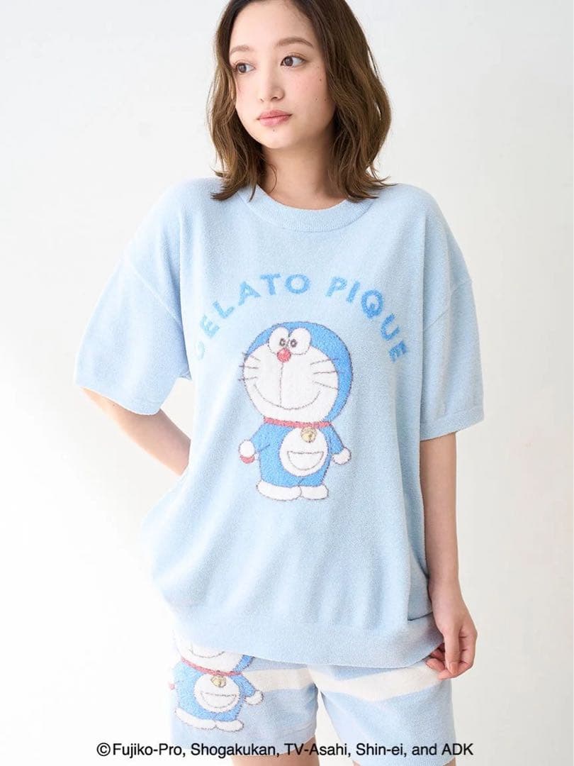gelato piqueドラえもん ジャガードプルオーバー&ショートパンツセット